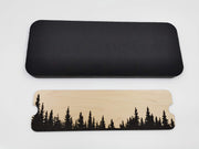 Mountain Engraved Cribbage Board — Three Track